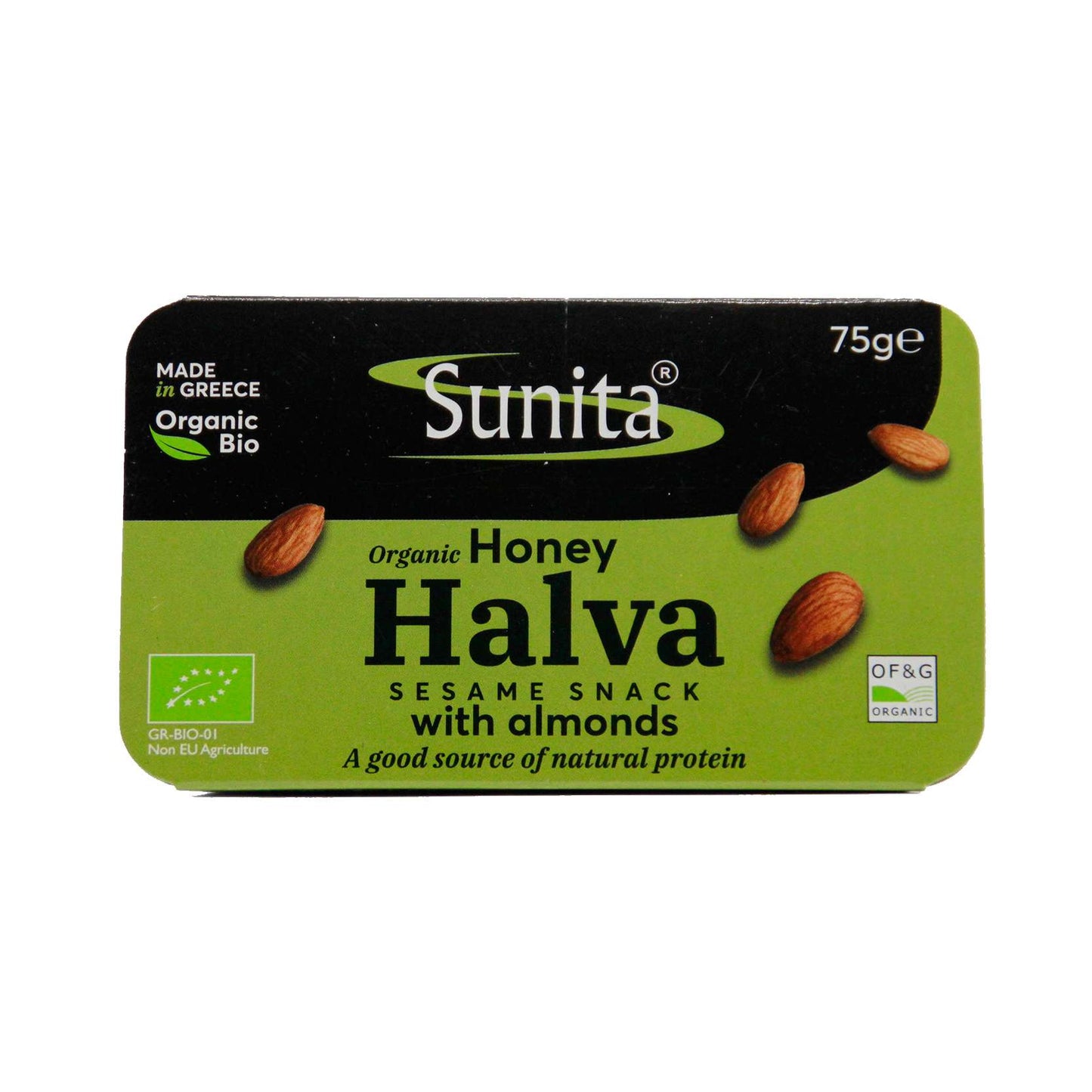 Sunita Organic Honey Halva with Almonds - 75g