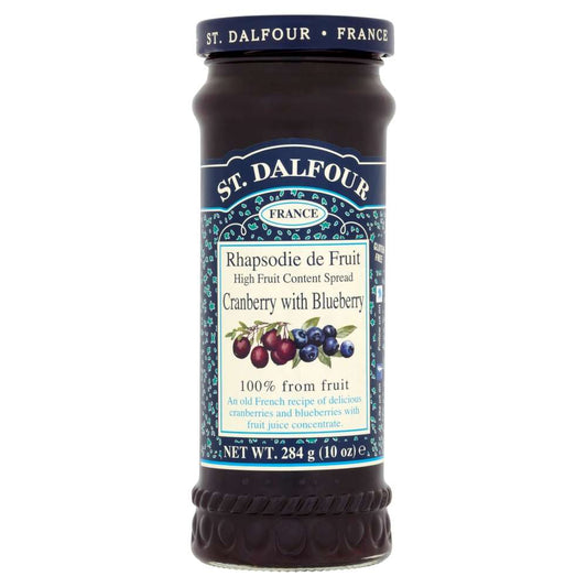 St Dalfour Cranberry & Blueberry Spread - 284g