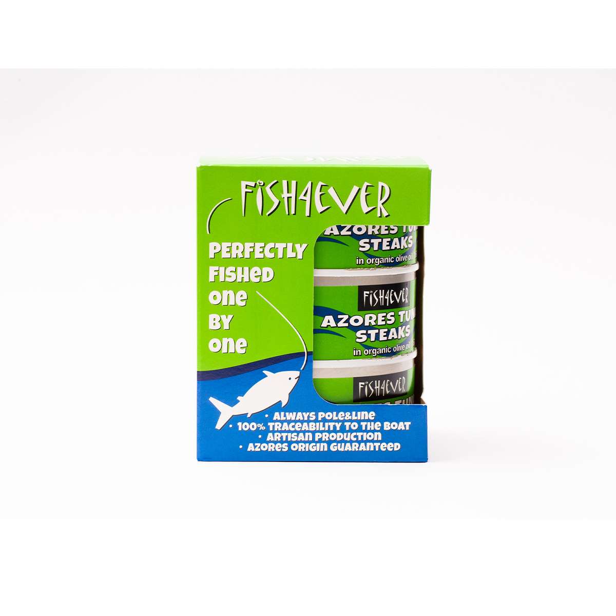 Fish4ever Azores SJ tuna steaks in olive oil - 160 x 3g