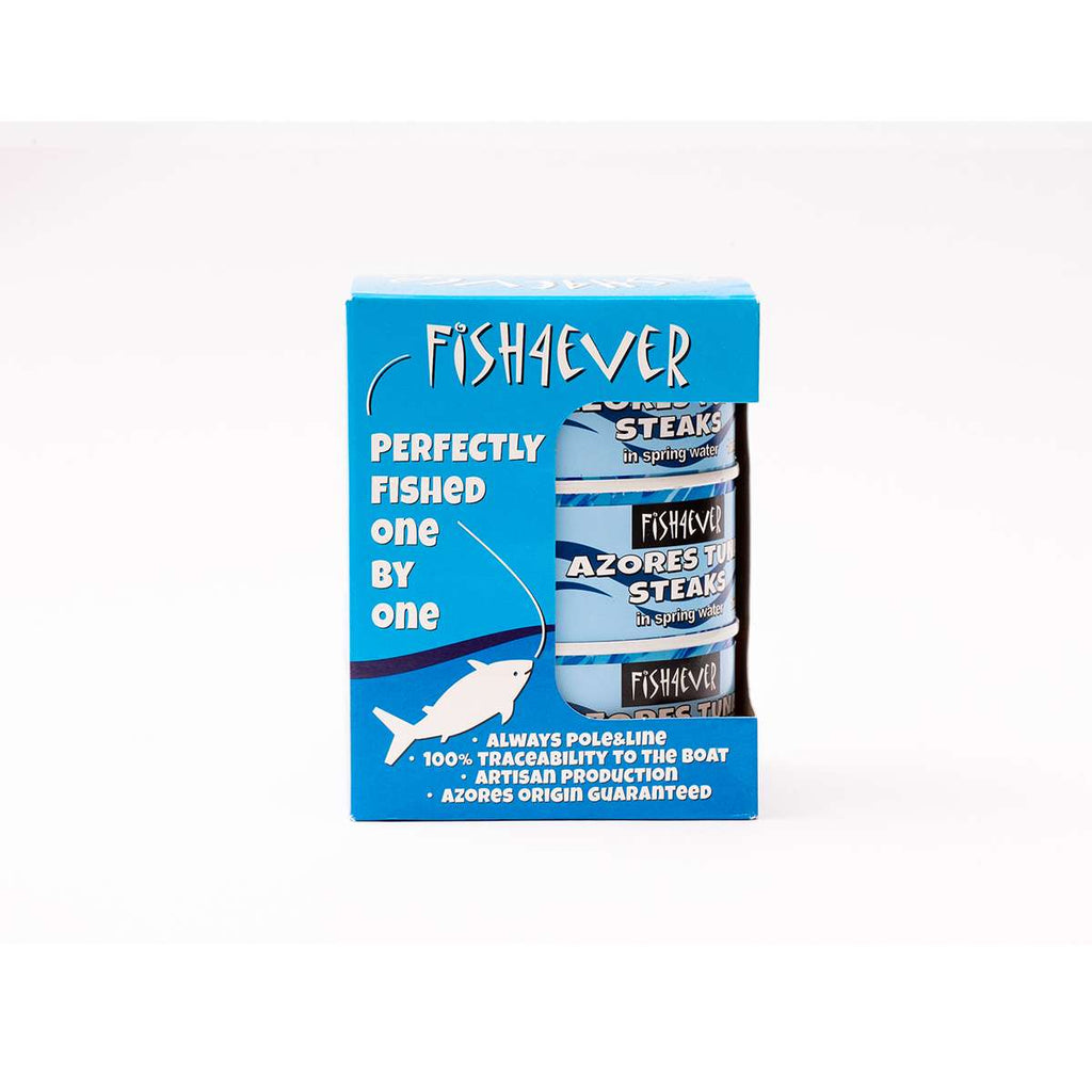 Fish4ever Azores SJ tuna steaks in spring water - 160 x 3g