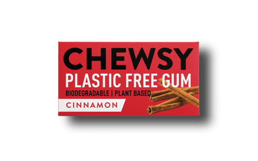 12 x Chewsy Cinnamon Plastic Free Gum - 15g