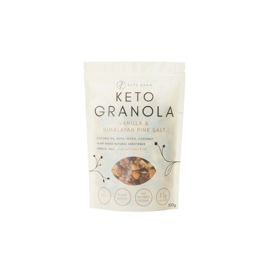 Keto Hana Vanilla & Pink Himalayan keto granola - 300g