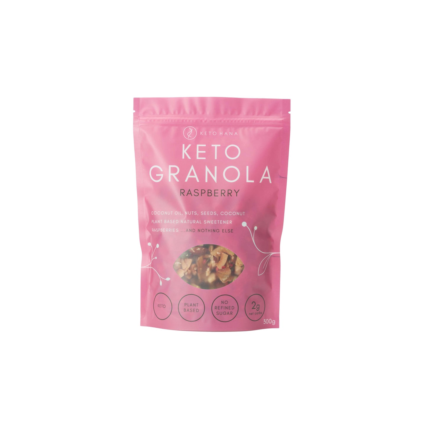 Keto Hana Raspberry keto granola - 300g