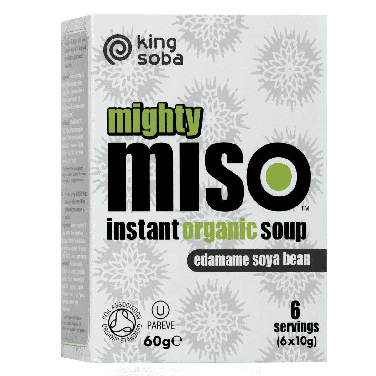 King Soba Organic Miso Soup with Edamame Beans - 60g