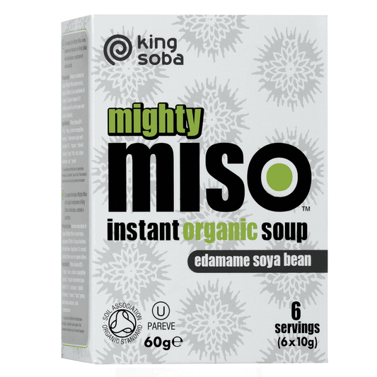 King Soba Organic Miso Soup with Edamame Beans - 60g