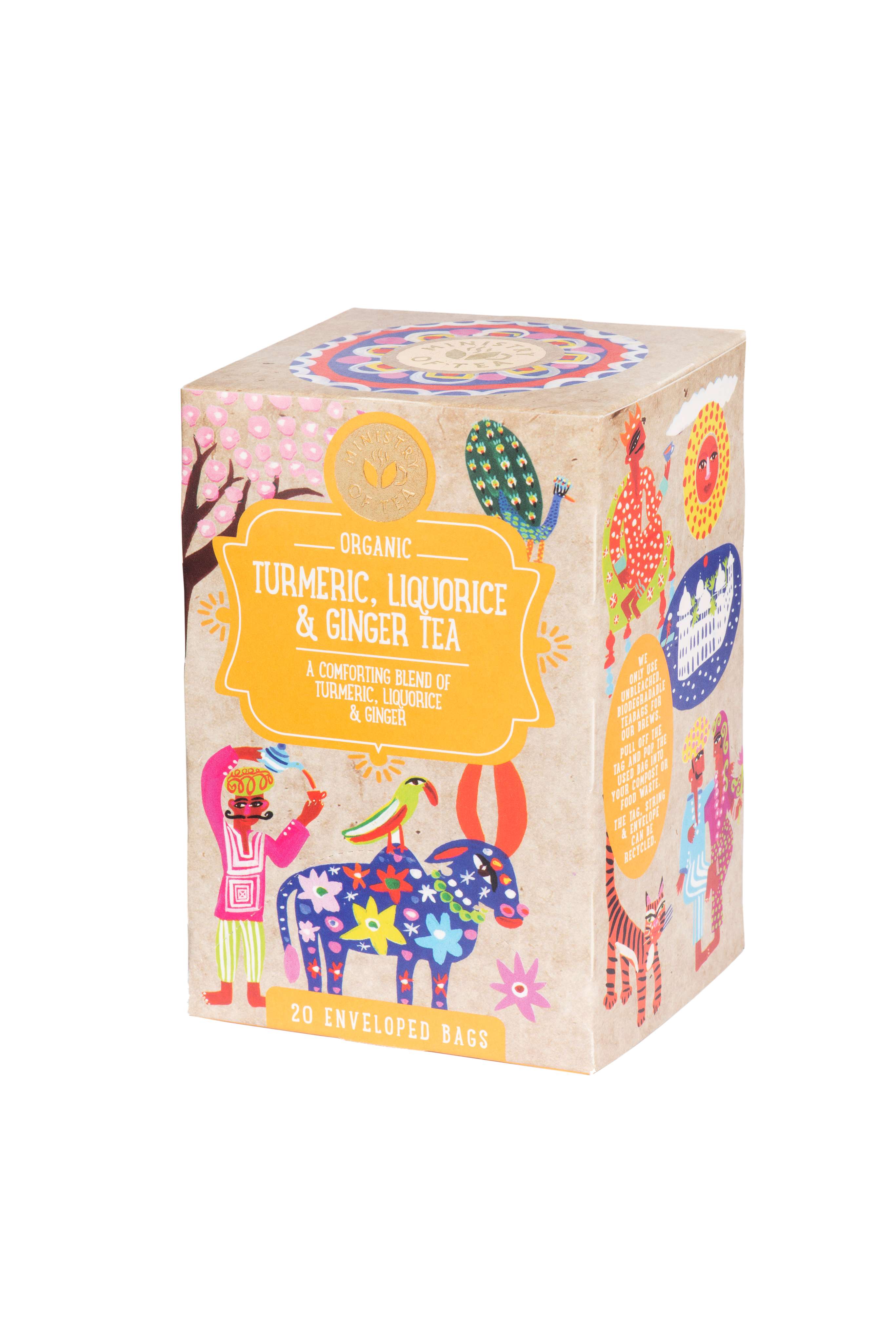 Ministry of Tea Org Turmeric, Liquorice, Ginger - 20bags