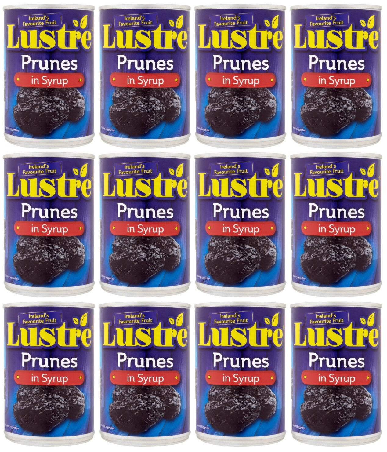 12 x Lustre Prunes In Syrup 400G