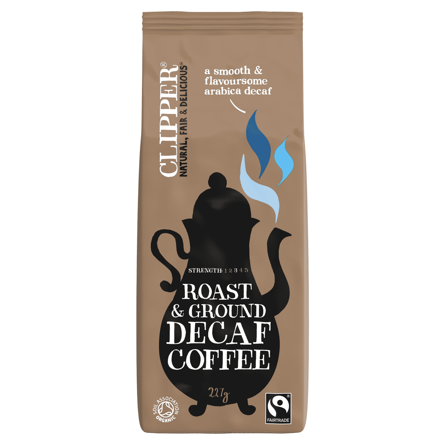 Clipper Fairtrade Organic Decaffeinated Coffee - 227g