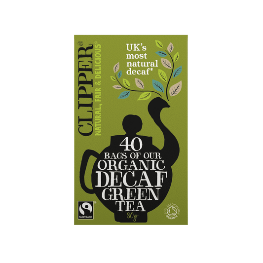 Clipper Fairtrade Organic Decaf Green Tea Bags - 80g