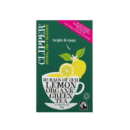 Clipper Organic Green & Lemon Tea Bags - 40g