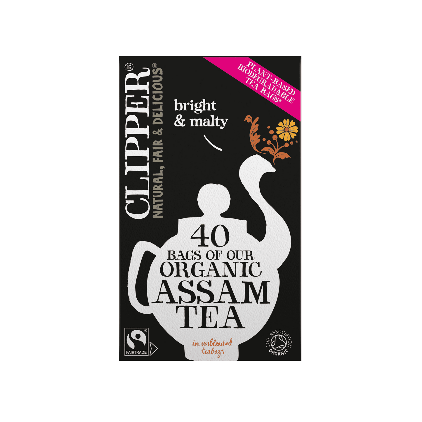 Clipper Fairtrade Organic Assam Tea Bags - 100g