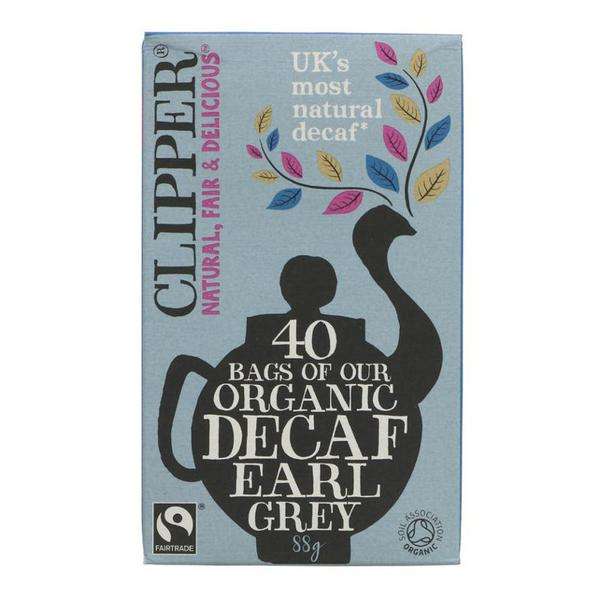 Clipper Fairtrade Organic Decaf Earl Grey Tea Bags - 88g