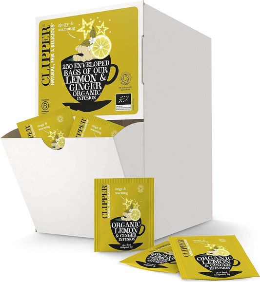 Clipper Org Infusion Lemon & Ginger 250 Envelopes - 625g