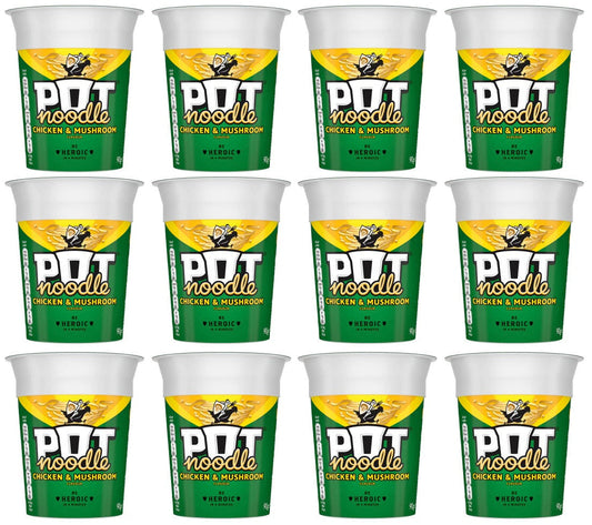 12 x Pot Noodle Chicken & Mushroom 90G