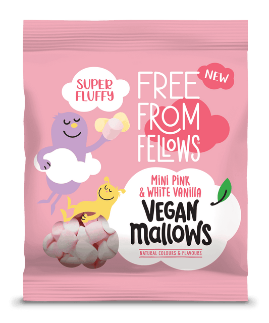 10 x Free From Fellows Vanilla P&W Mini Mallows - 105g
