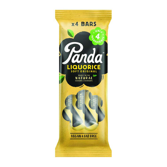 18 x Panda  Natural Liquorice Bar 4pk - 128g