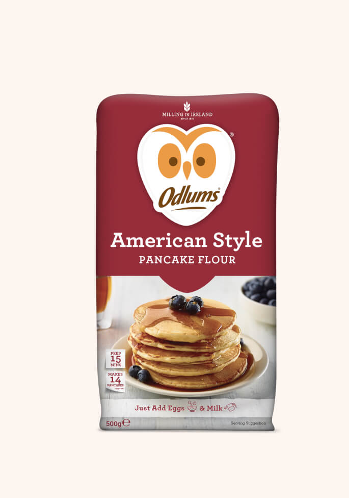 18 x Odlums American Style Pancake Flour 500G