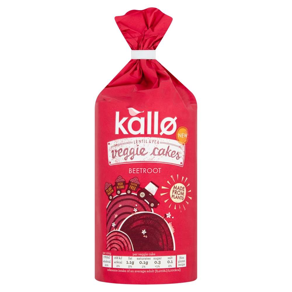Kallo Beetroot & Balsamic Veggie Cakes - 122g