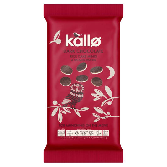 Kallo Belgian Dark Chocolate Rice Cake Minis  - 84g
