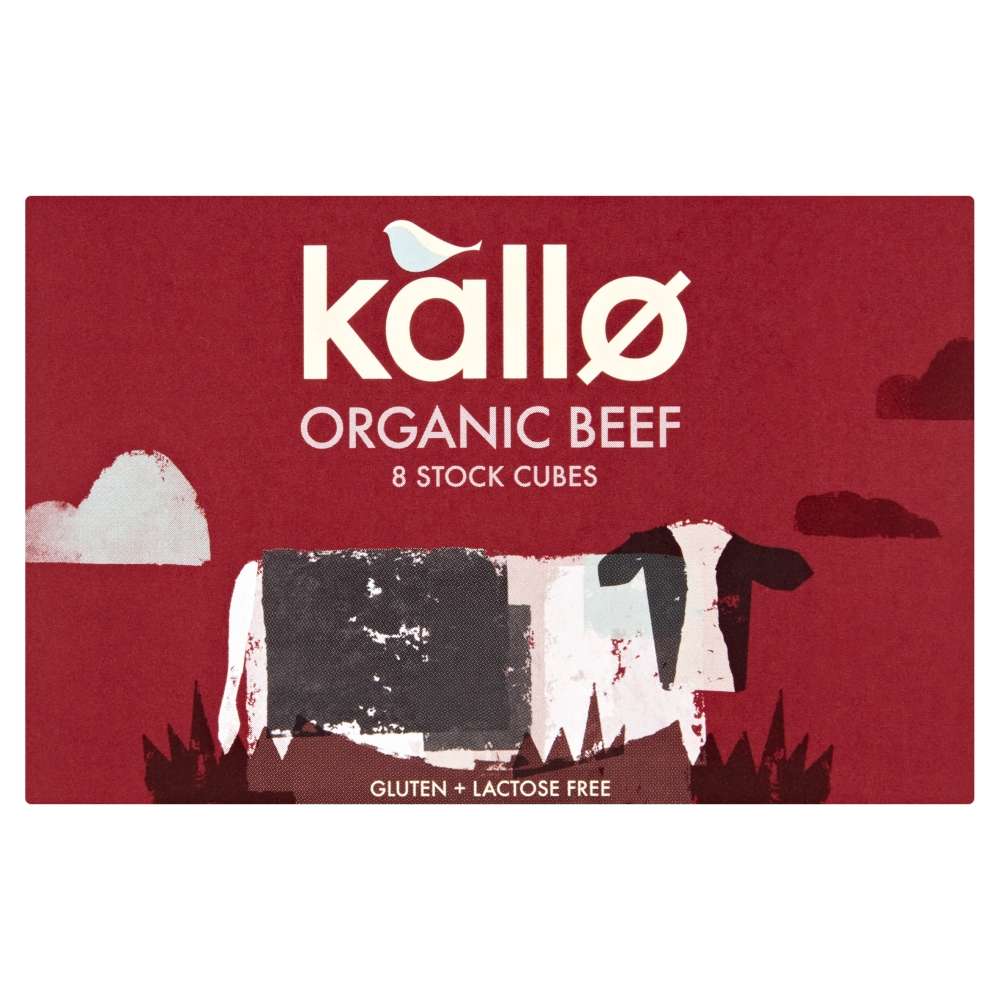 Kallo Organic Beef Stock Cubes 8 pack - 88g