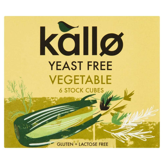 Kallo Yeast Free Vegetable Stock Cubes - 66g
