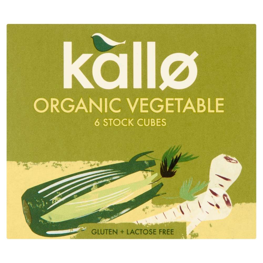 Kallo Organic Vegetable Stock Cubes - 66g