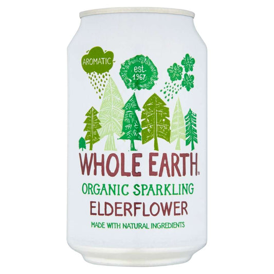 24 x Whole Earth Sparkling Elderflower - 330ml