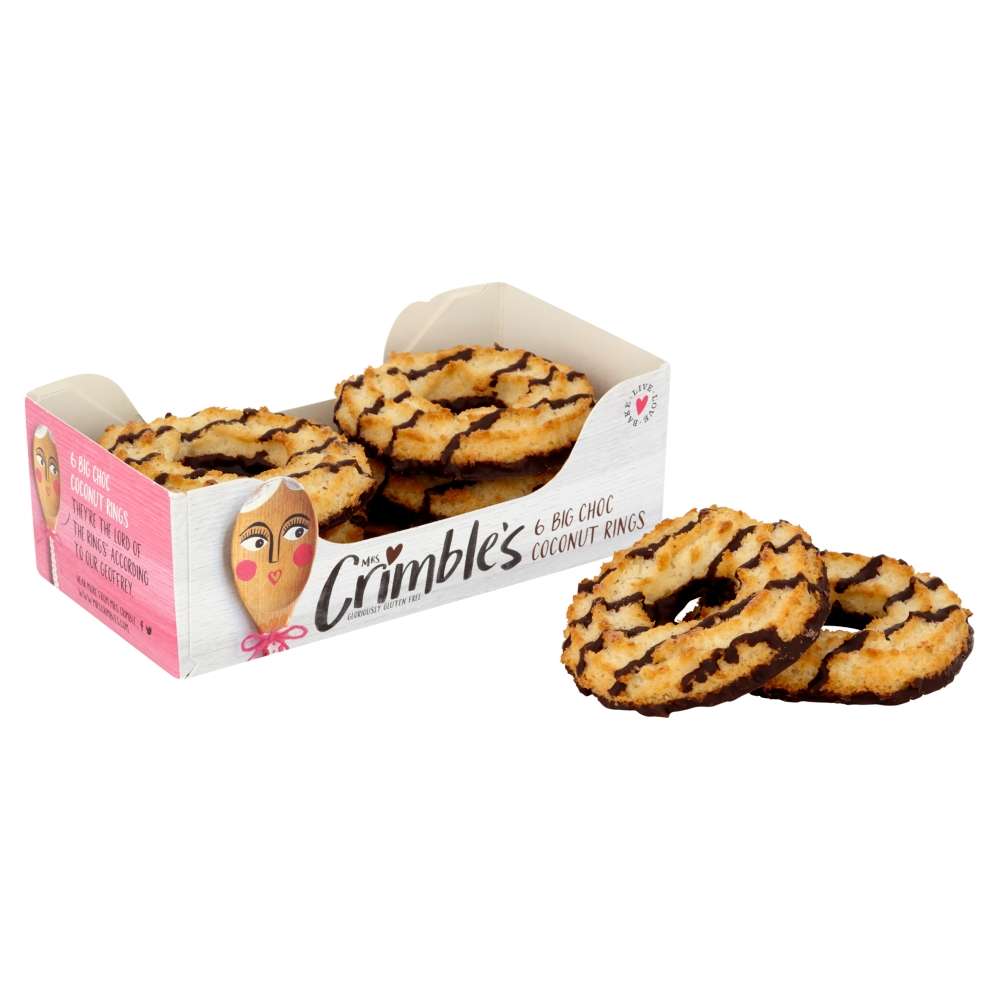 Mrs Crimbles Large Chocolate Coconut Rings  - 200g