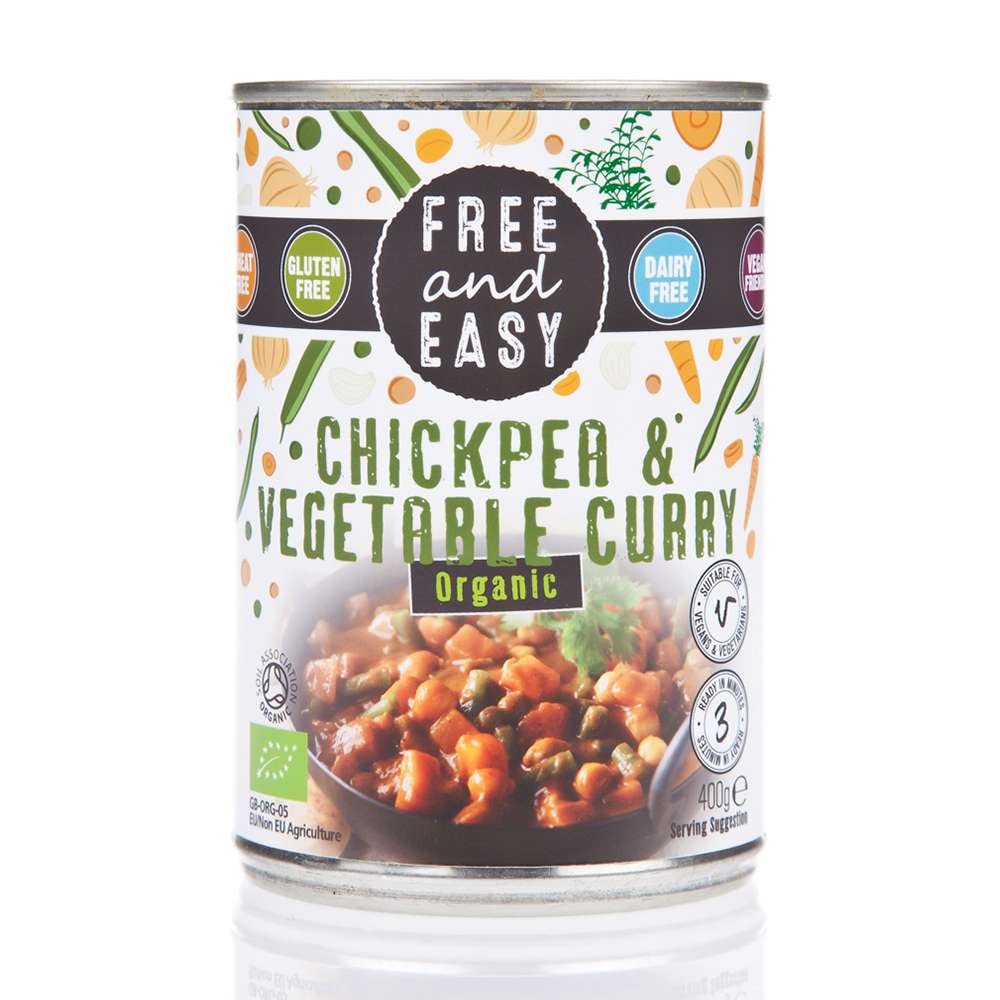 Free & Easy Organic Chick Pea & Vegetable Curry - 400g