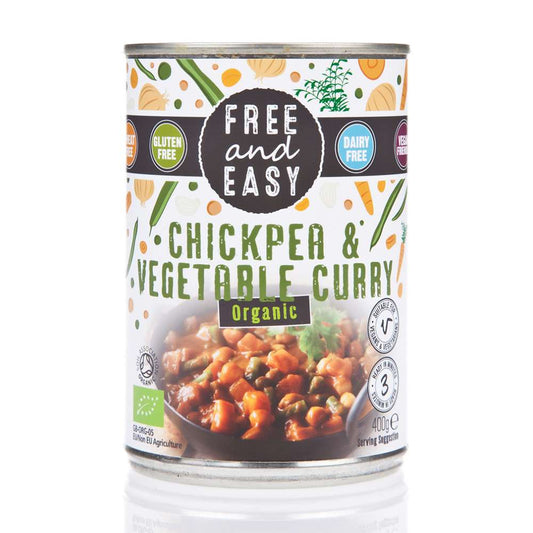 Free & Easy Organic Chick Pea & Vegetable Curry - 400g