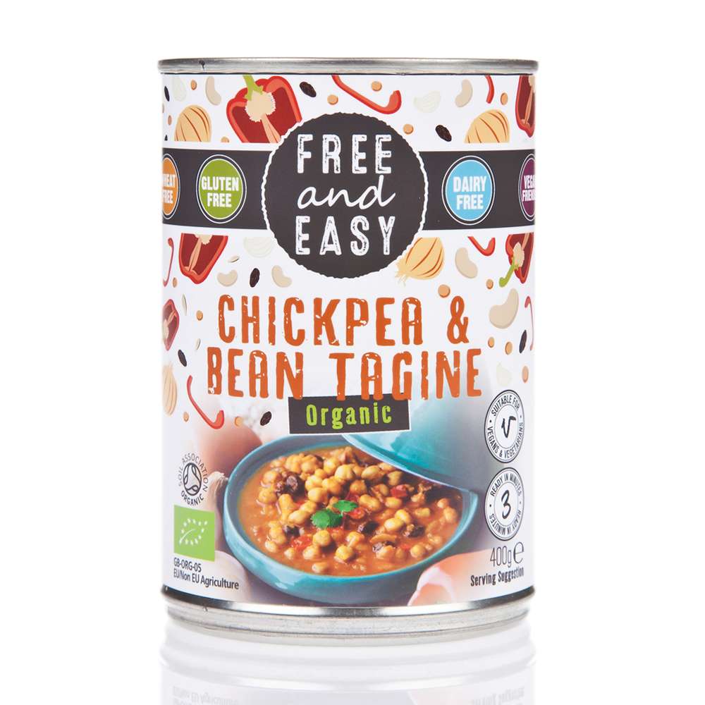 Free & Easy Organic Chickpea & Bean Tagine - 400g
