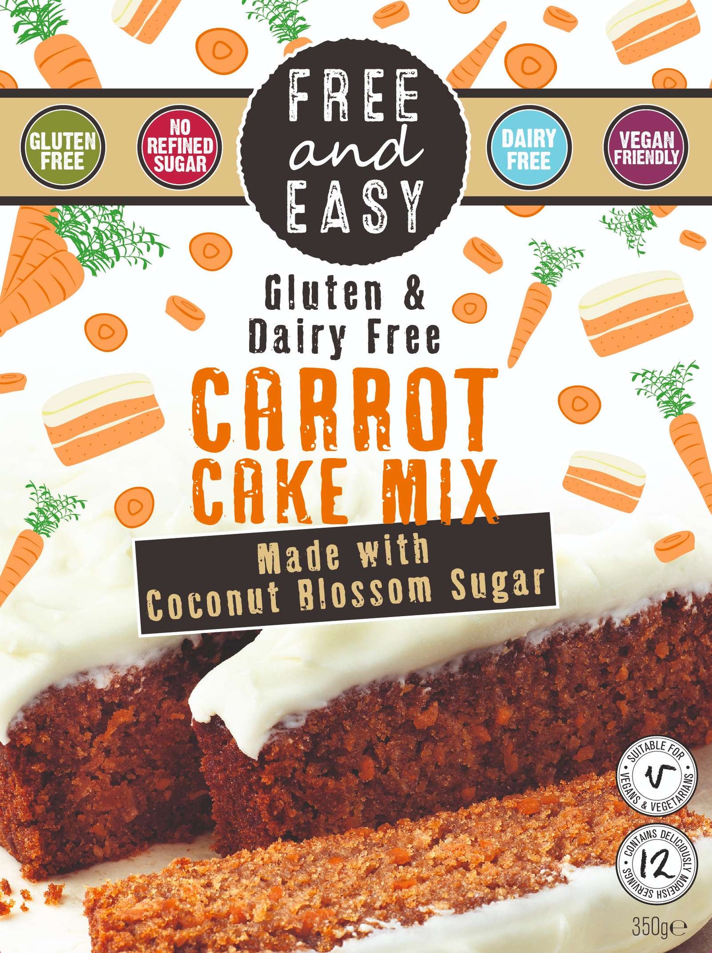 Free & Easy Carrot Cake Mix - 350g
