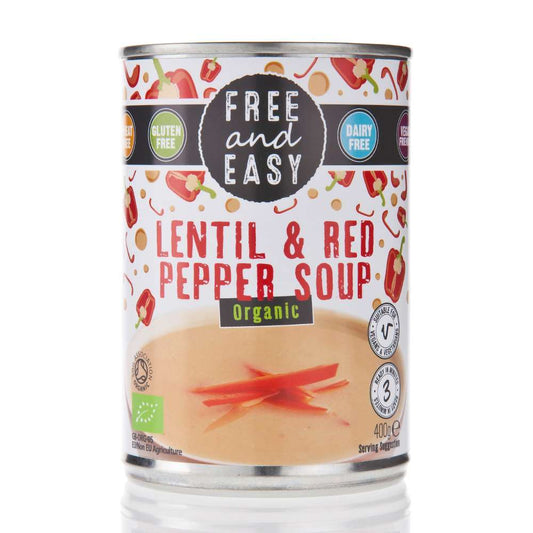 Free & Easy Organic Lentil & Red Pepper Soup - 400g