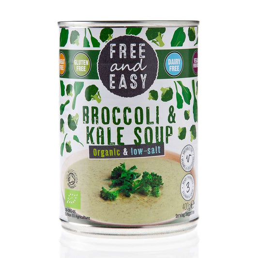 Free & Easy Organic Low Salt Broccoli & Kale Soup - 400g