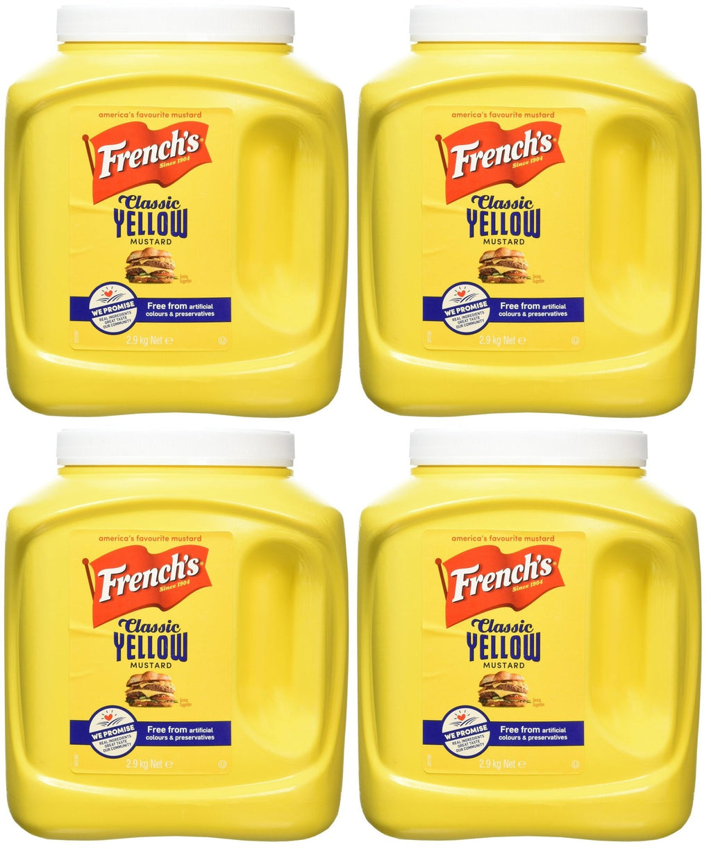 4 x French's Classic Yellow Mustard 2.9Kg