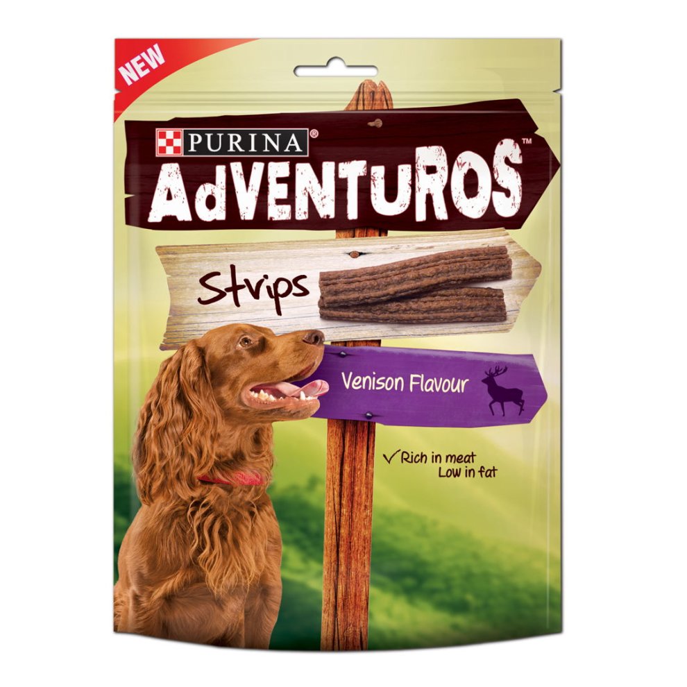 6 x Adventuros Strips Venison Wild Flavour 90G