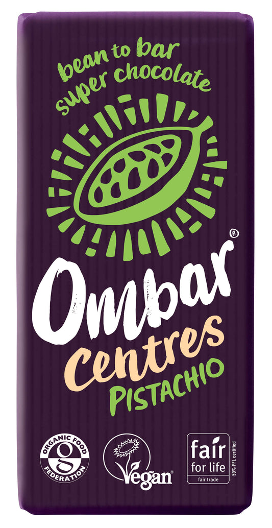 10 x Ombar Centres Pistachio - 70g
