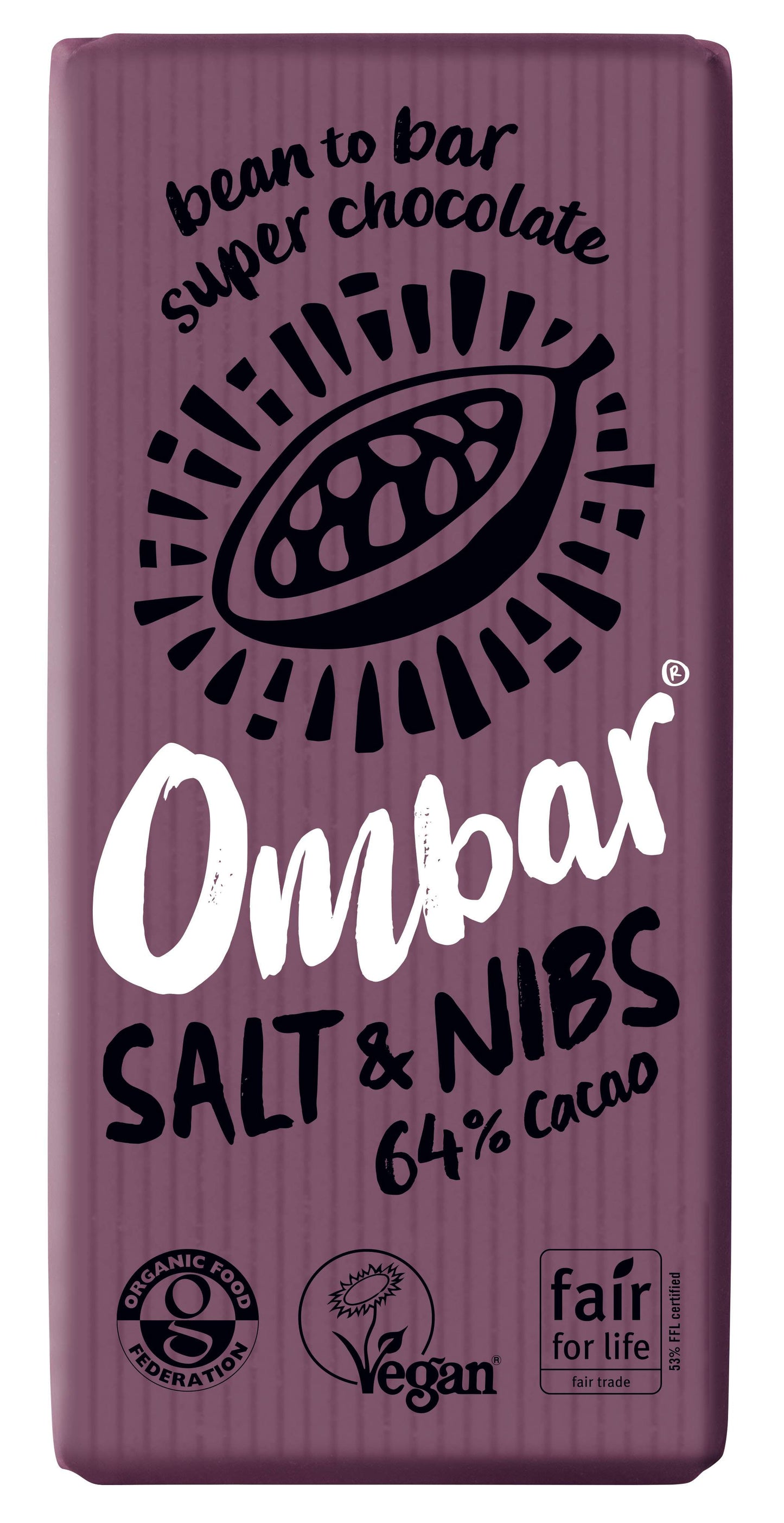 10 x Ombar Salt & Nibs - 70g