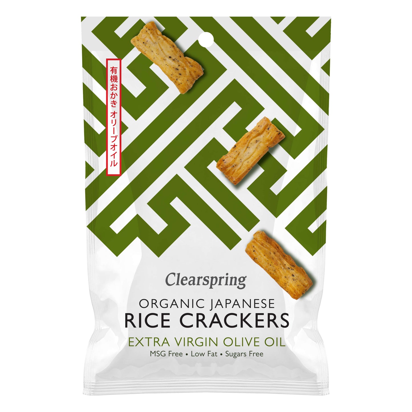 Clearspring Org Japan Rice Crackers Olive Oil Salt - 50g