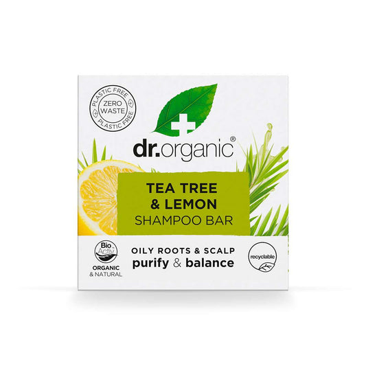 Dr Organic Tea Tree & Lemon Shampoo Bar - 75g