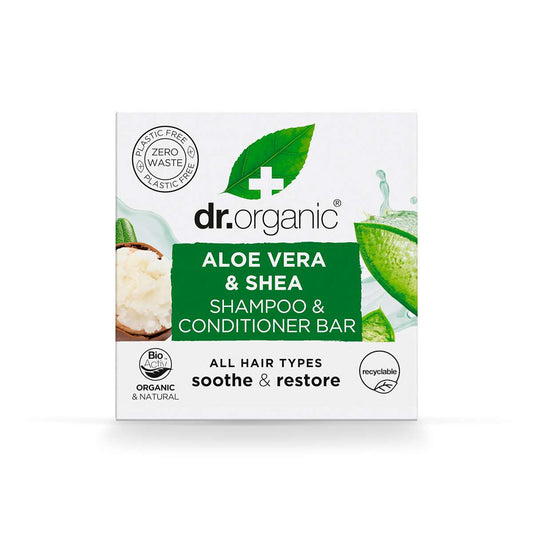 Dr Organic Aloe & Shea Shampoo & Conditioner Bar - 75g