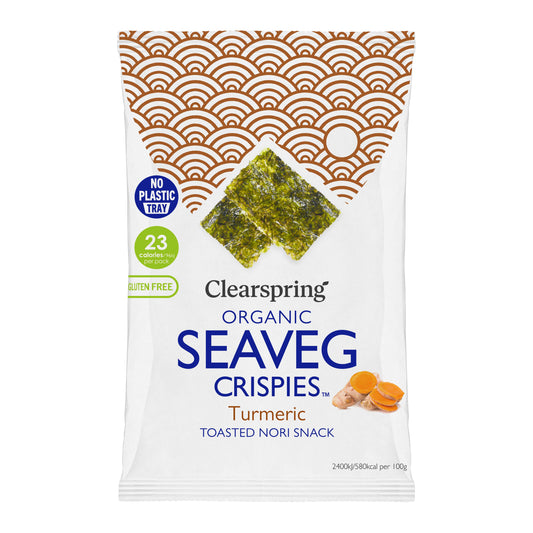 Clearspring Organic Seaveg Crispies - Turmeric - 4g