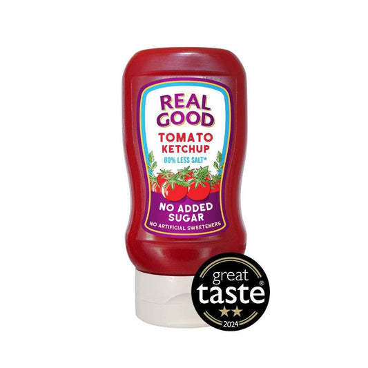 6 x Real Good Tomato Ketchup No Added Sugar - 310g