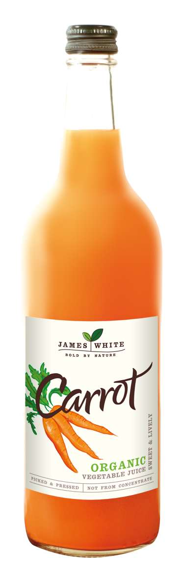 6 x James White Organic Carrot Juice - 750ml