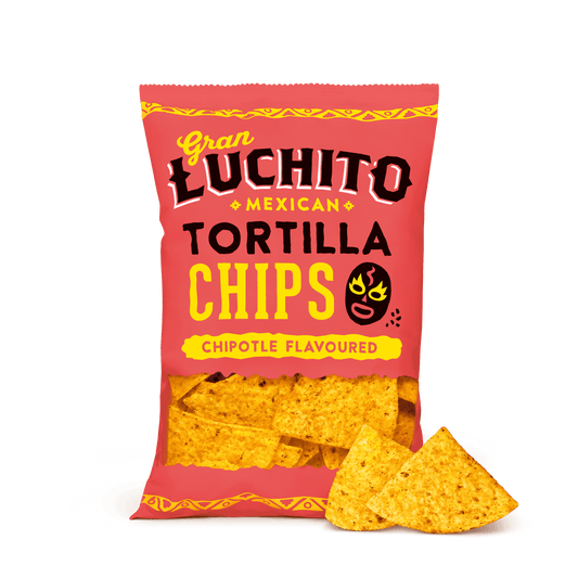 10 x Gran Luchito Chipotle Tortilla Chips - 150g