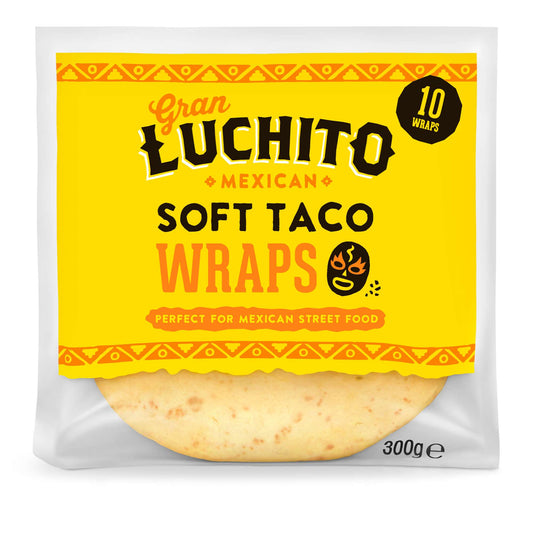 8 x Gran Luchito Soft Taco Wraps - 300g