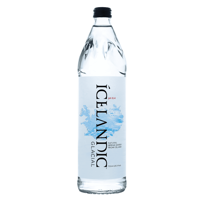 12 x Icelandic Glacial Water - Glass Bottle - 750ml