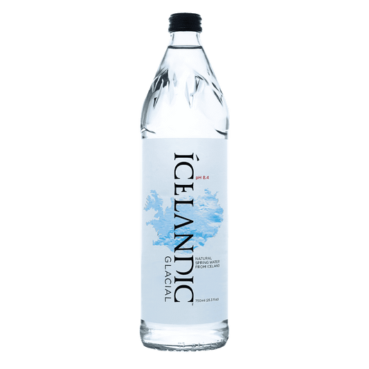 12 x Icelandic Glacial Water - Glass Bottle - 750ml