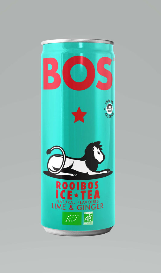 12 x BOS IceTea Lime&Ging - 250ml