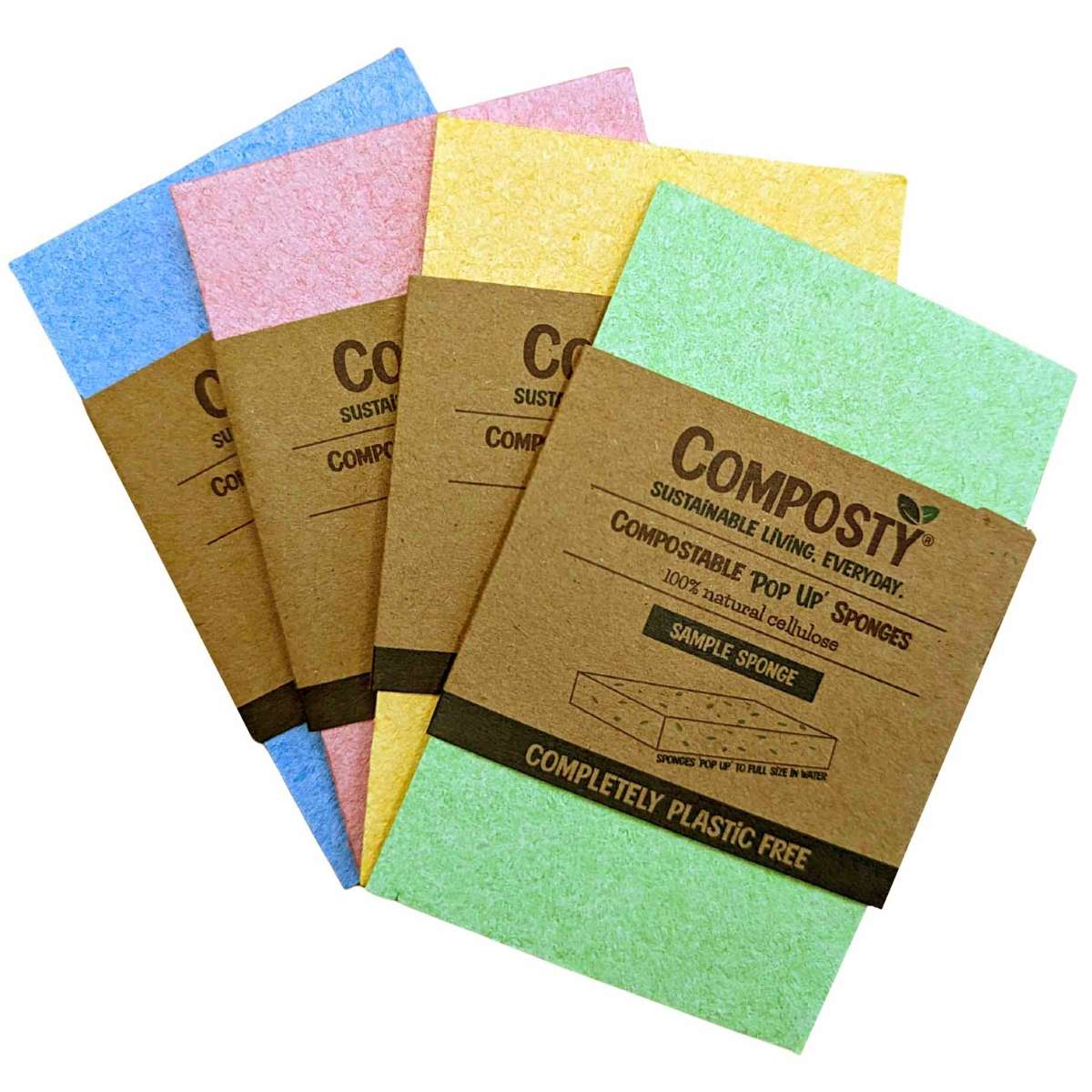 Composty Magic 'Pop-Up' Sponge - Single (Yellow) - 1pc
